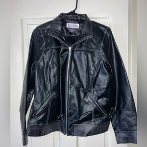 Bradley Bayou black 100% leather jacket